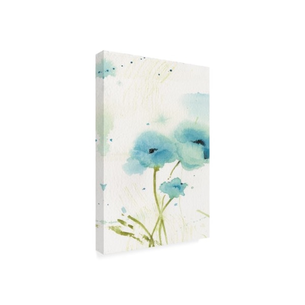 Sheila Golden 'Blue Poppies Tableau 2' Canvas Art,16x24